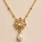 Lotus Drop Necklace