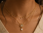 Lotus Drop Necklace